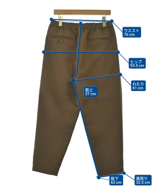 yoshio kubo（ヨシオクボ）スラックス 茶 サイズ:2(M位) メンズ/2200664222048