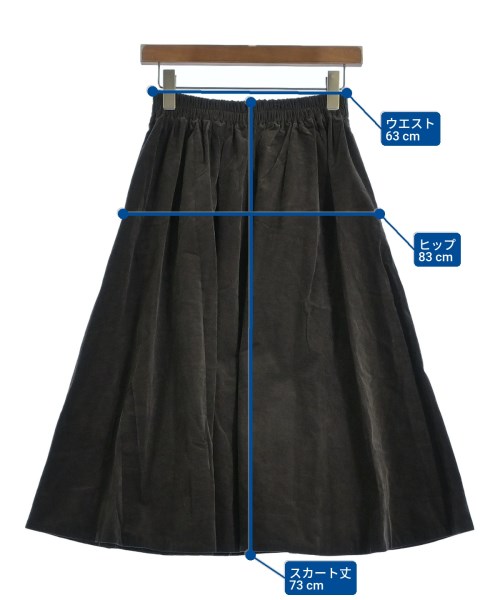 Le glazik（ルグラジック）ロング・マキシ丈スカート グレー サイズ:36(S位) レディース/2200632269051