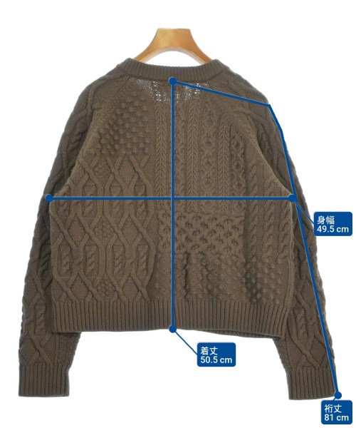 Le glazik（ルグラジック）カーディガン 茶 サイズ:36(S位) レディース/2200671190057