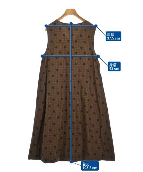 Le glazik（ルグラジック）ワンピース 茶 サイズ:36(S位) レディース/2200659021038