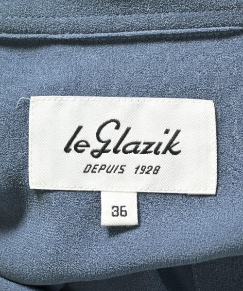 Le glazik（ルグラジック）シャツワンピース 青 サイズ:36(S位) レディース/2200713370089