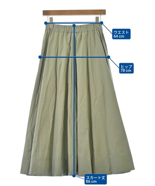 Le glazik（ルグラジック）ロング・マキシ丈スカート カーキ サイズ:36(S位) レディース/2200643170094