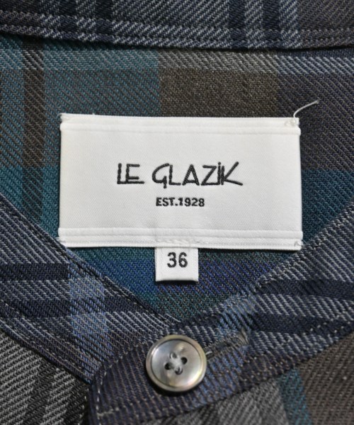 Le glazik（ルグラジック）シャツワンピース 緑 サイズ:36(S位) レディース/2200669191035