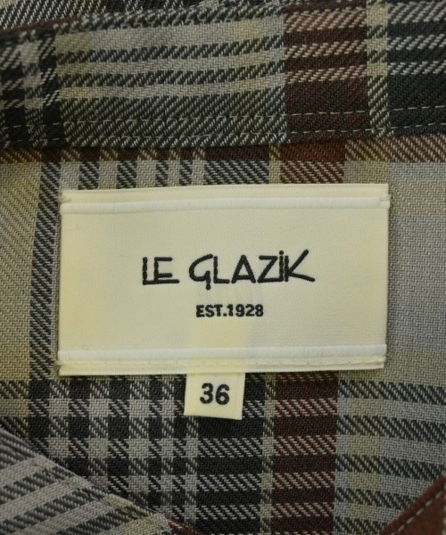 Le glazik（ルグラジック）シャツワンピース グレー サイズ:36(S位) レディース/2200678811177