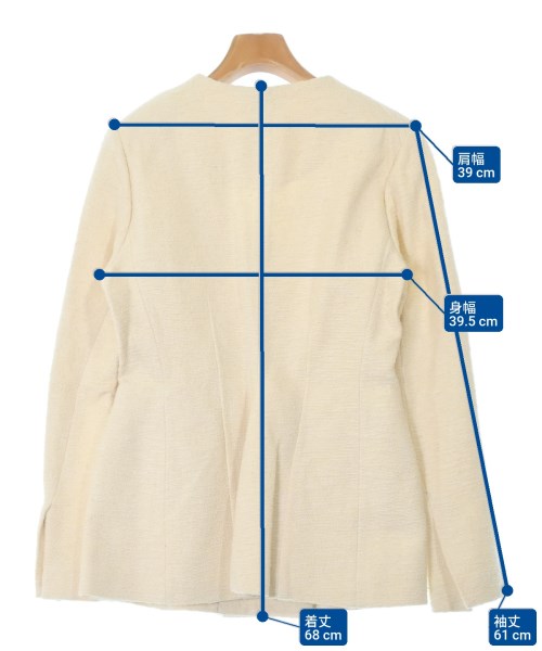 BY MALENE BIRGER（バイ　マレーネ　ビルガー）ノーカラージャケット 白 サイズ:36(S位) レディース/2200655356011