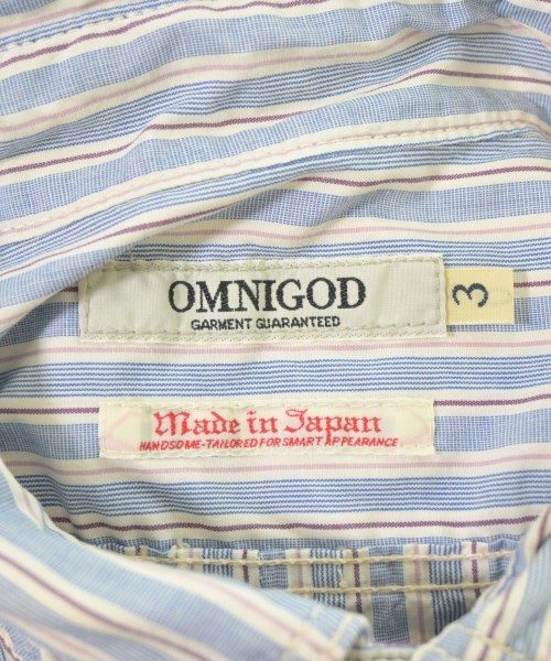 OMNIGOD（オムニゴッド）カジュアルシャツ 青 サイズ:3(L位) メンズ/2200619167035