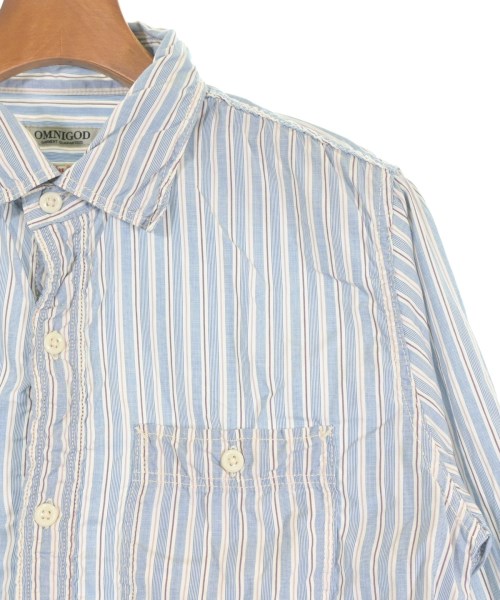 OMNIGOD（オムニゴッド）カジュアルシャツ 青 サイズ:3(L位) メンズ/2200619167035