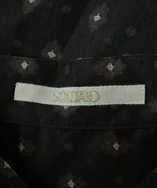 SOULEIADO（ソレイアード）シャツワンピース 黒 サイズ:36(S位) レディース/2200615960012
