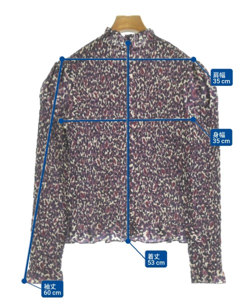 SOULEIADO（ソレイアード）ブラウス 紫 サイズ:36(S位) レディース/2200641476051