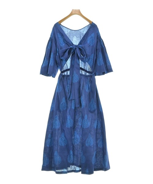 SOULEIADO（ソレイアード）ワンピース 青 サイズ:36(S位) レディース/2200621588125