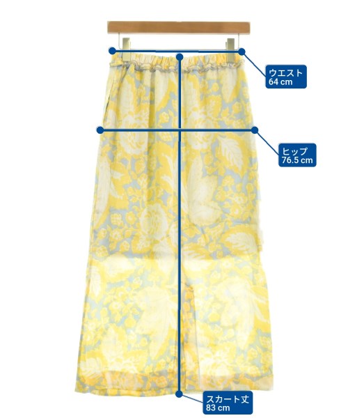 SOULEIADO（ソレイアード）ロング・マキシ丈スカート グレー サイズ:34(XS位) レディース/2200603832024