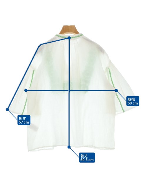 SOULEIADO（ソレイアード）ブラウス 白 サイズ:36(S位) レディース/2200649631155