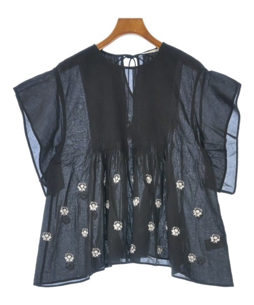 SOULEIADO(ソレイアード)ブラウス 黒 サイズ:36(S位)/2200645089110