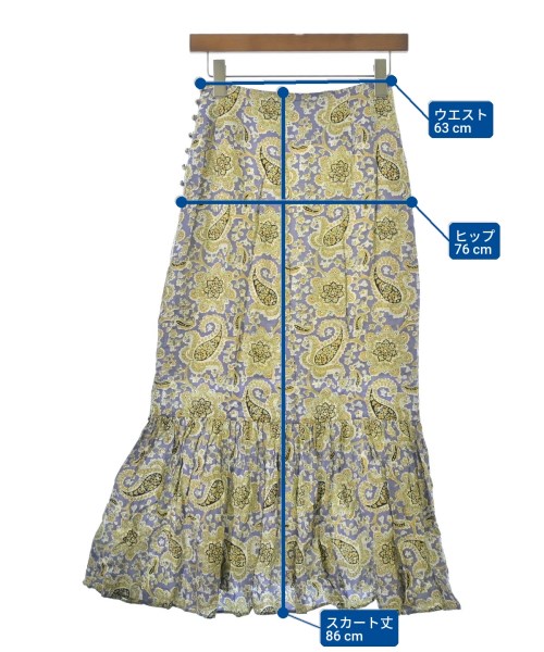 SOULEIADO（ソレイアード）ロング・マキシ丈スカート 紫 サイズ:34(XS位) レディース/2200648543053