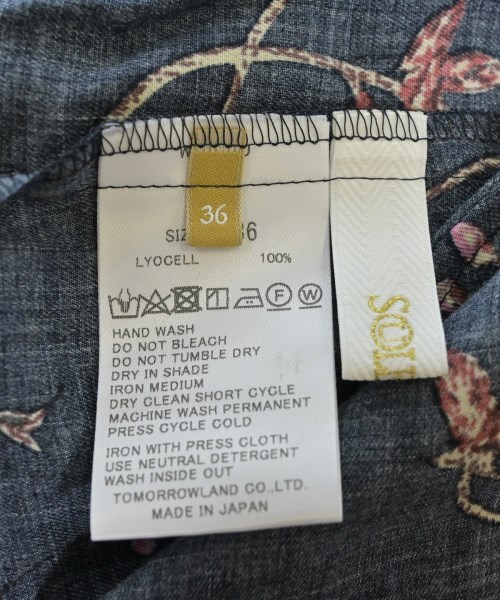 SOULEIADO（ソレイアード）ワンピース 紺 サイズ:36(S位) レディース/2200645238051