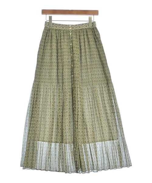 SOULEIADO(ソレイアード)ロング・マキシ丈スカート 緑 サイズ:36(S位)/2200654090237