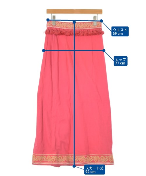 SOULEIADO（ソレイアード）ロング・マキシ丈スカート 赤 サイズ:36(S位) レディース/2200668029025