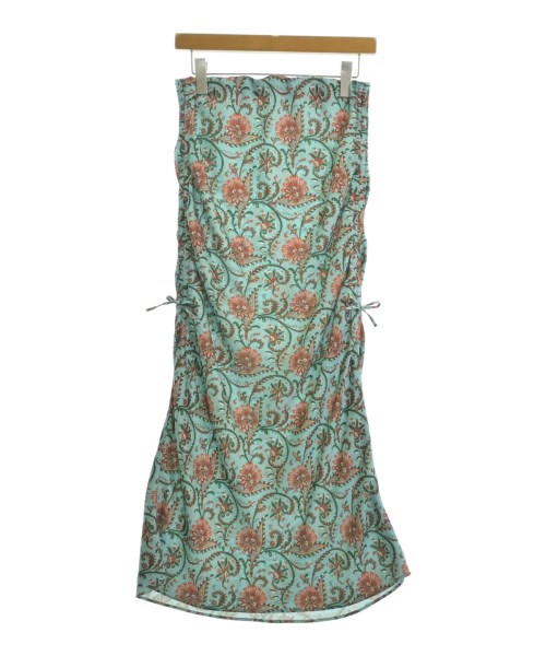 SOULEIADO(ソレイアード)ロング・マキシ丈スカート 青 サイズ:36(S位)/2200668029070