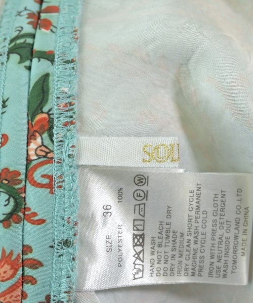 SOULEIADO（ソレイアード）ロング・マキシ丈スカート 青 サイズ:36(S位) レディース/2200668029070