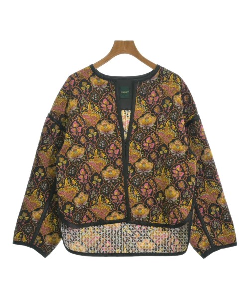 SOULEIADO(ソレイアード)ノーカラージャケット 黒 サイズ:36(S位)/2200668029087