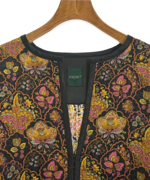 SOULEIADO（ソレイアード）ノーカラージャケット 黒 サイズ:36(S位) レディース/2200668029087