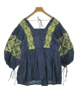 SOULEIADO（ソレイアード）ブラウス 紺 サイズ:36(S位) レディース/2200669358063