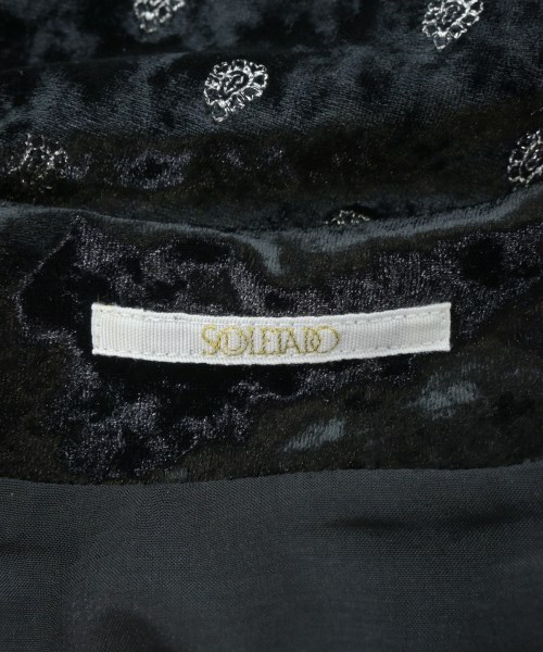 SOULEIADO（ソレイアード）Tシャツ・カットソー 黒 サイズ:36(S位) レディース/2200689073083