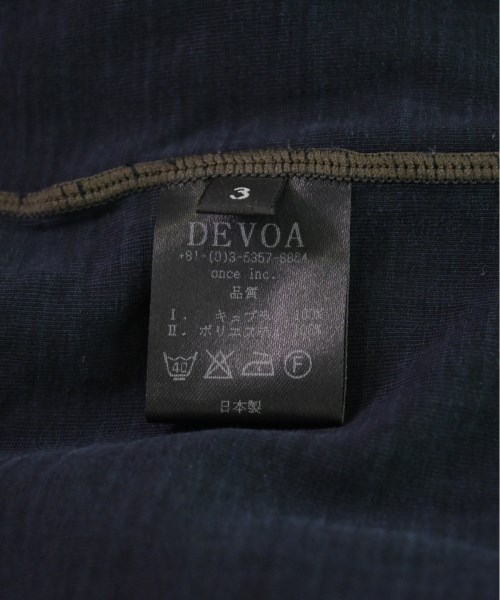 DEVOA（デヴォア）Tシャツ・カットソー 紺 サイズ:3(L位) メンズ/2200502362035