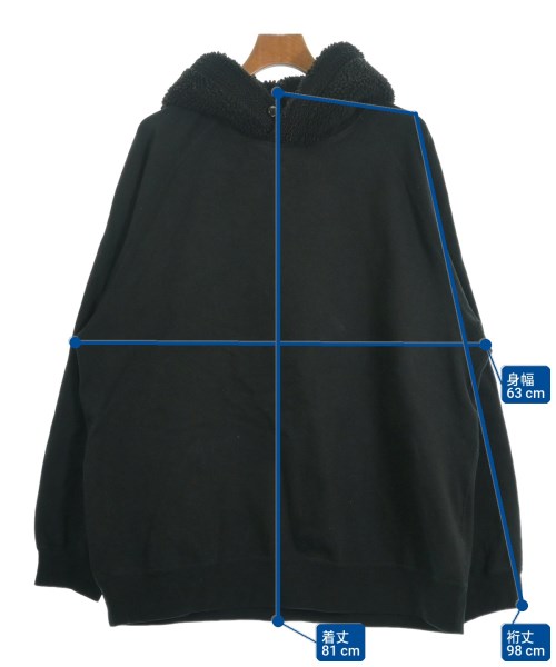 BRU NA BOINNE（ブルーナボイン）パーカー 黒 サイズ:2XL メンズ/2200623089040