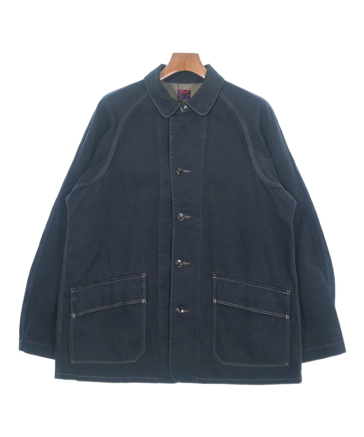 BRU NA BOINNE（ブルーナボイン）カバーオール 紺 サイズ:1(S位