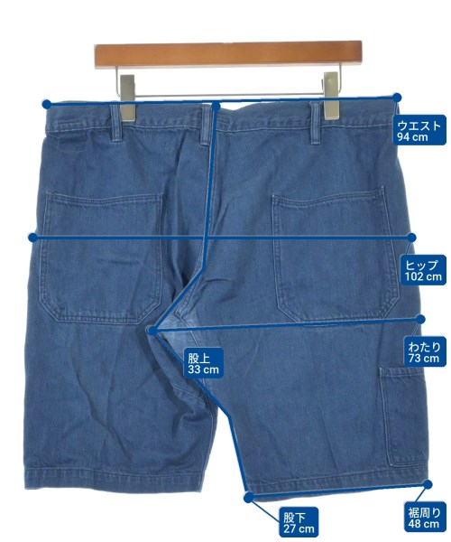BRU NA BOINNE（ブルーナボイン）ショートパンツ 青 サイズ:3(L位) メンズ/2200609120125