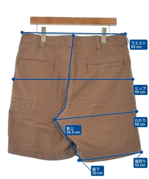BRU NA BOINNE（ブルーナボイン）ショートパンツ 茶 サイズ:2(M位) メンズ/2200616510049