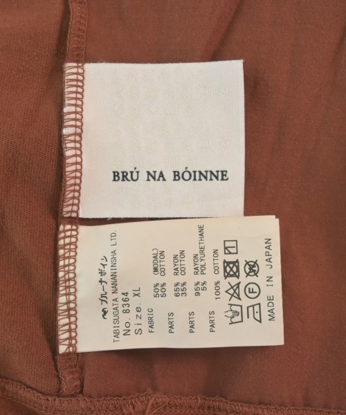 BRU NA BOINNE（ブルーナボイン）Tシャツ・カットソー 茶 サイズ:XL メンズ/2200620785020