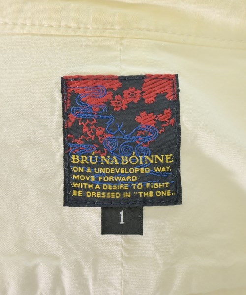 BRU NA BOINNE（ブルーナボイン）カジュアルシャツ 白 サイズ:1(S位) メンズ/2200679186052