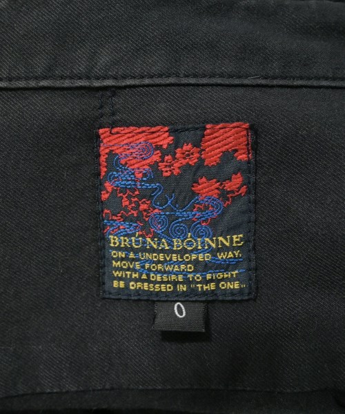 BRU NA BOINNE（ブルーナボイン）カジュアルシャツ 黒 サイズ:0(XS位) メンズ/2200726675027