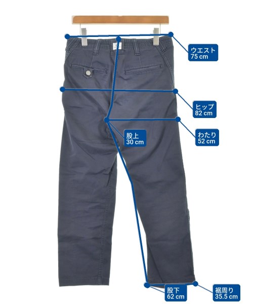 SASSAFRAS（ササフラス）チノパン 紺 サイズ:S メンズ/2200630728062