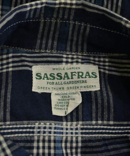 SASSAFRAS（ササフラス）カジュアルシャツ 紺 サイズ:L メンズ/2200603920080