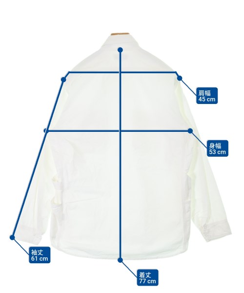 SASSAFRAS（ササフラス）カジュアルシャツ 白 サイズ:M メンズ/2200647437100