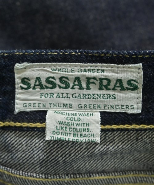 SASSAFRAS（ササフラス）デニムパンツ 紺 サイズ:L メンズ/2200649386239