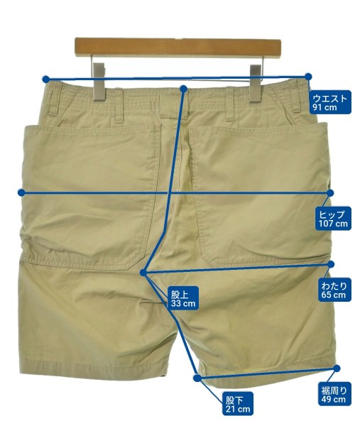 （メンズ）SASAFRAS ササフラス　ショートパンツ　Ｌサイズ　⑥ SASSAFRAS（ササフラス）ショートパンツ ベージュ サイズ:XL メンズ