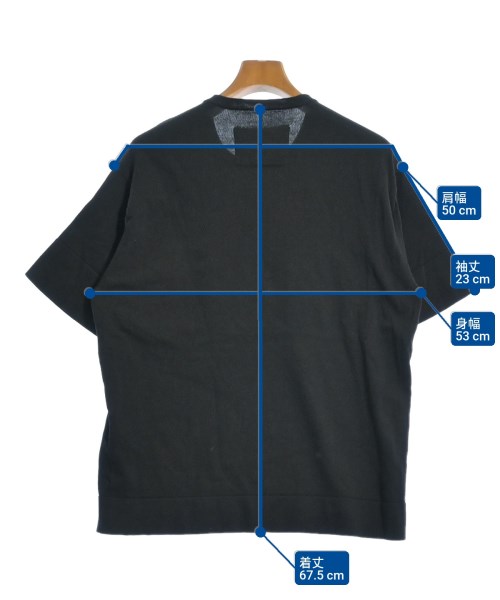 SIDE SLOPE（サイドスロープ）Tシャツ・カットソー 黒 サイズ:1(S位) メンズ/2200643043091