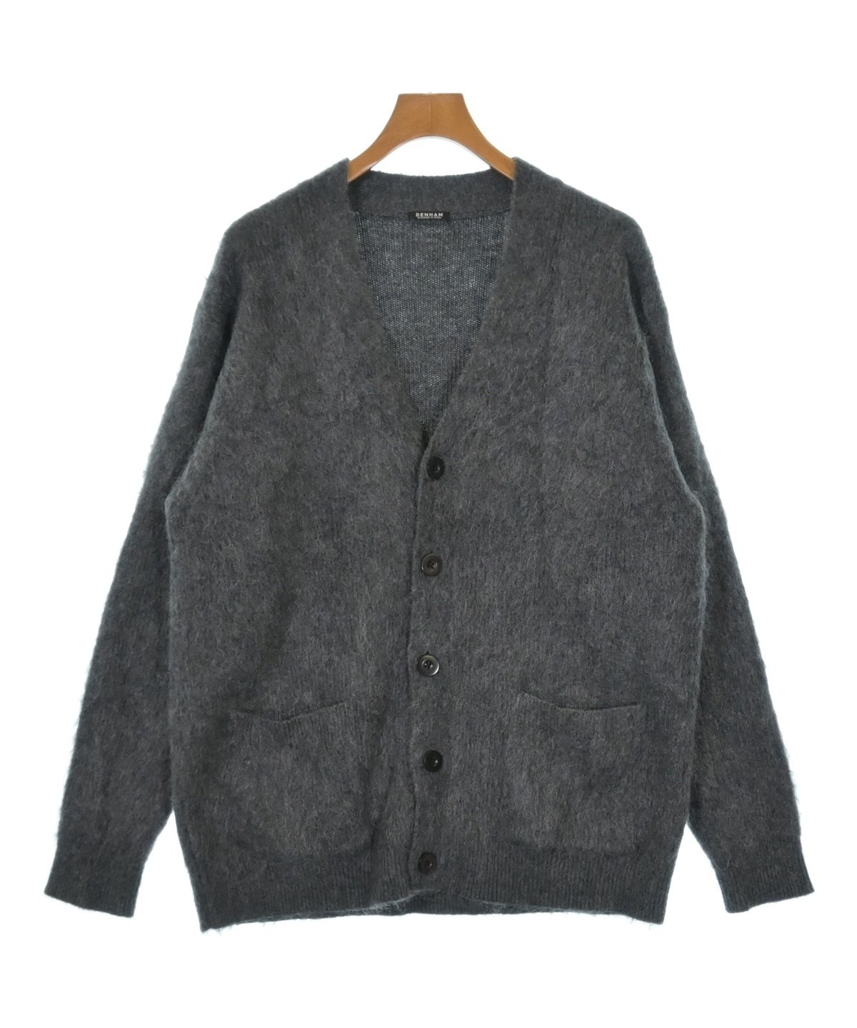 DENHAM デンハムコットンカーディガン DENHAM（デンハム）カーディガン グレー サイズ:XL メンズ