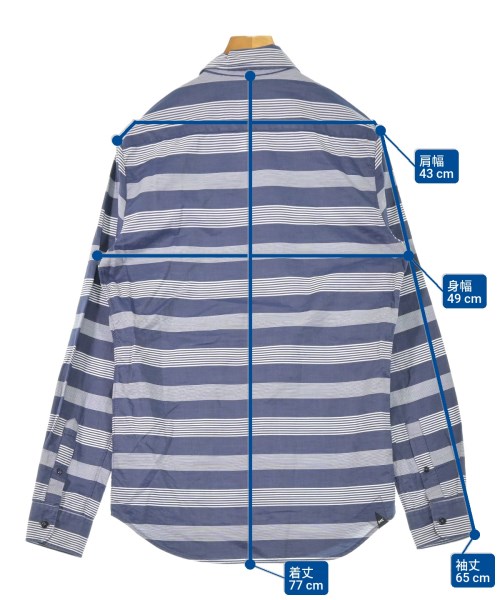 DENHAM（デンハム）カジュアルシャツ 紺 サイズ:S メンズ/2200622098036