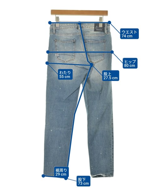 DENHAM（デンハム）デニムパンツ 青 サイズ:-(S位) メンズ/2200622612010