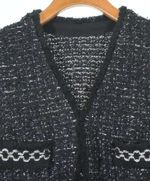 DENHAM（デンハム）ノーカラージャケット 黒 サイズ:38(M位) レディース/2200674111066