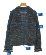 DENHAM（デンハム）ノーカラージャケット 黒 サイズ:38(M位) レディース/2200674111066