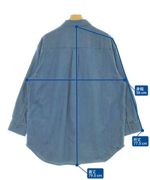 DENHAM（デンハム）カジュアルシャツ 青 サイズ:S レディース/2200674111097