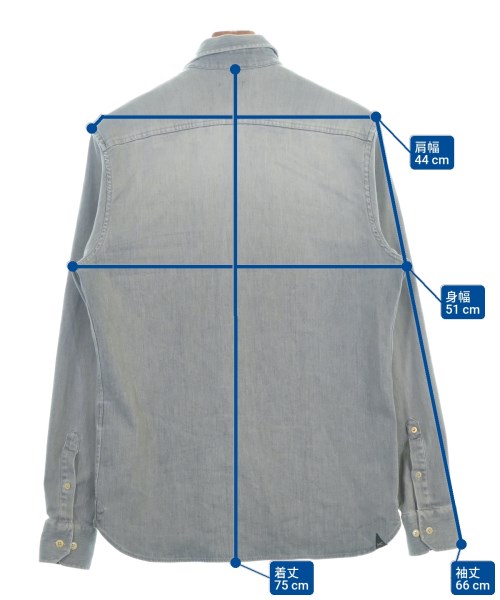 DENHAM（デンハム）カジュアルシャツ グレー サイズ:M メンズ/2200677702025