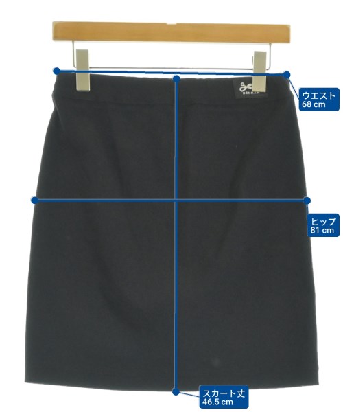 DENHAM（デンハム）ひざ丈スカート 黒 サイズ:M レディース/2200674208063