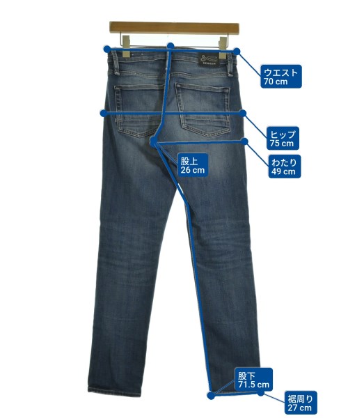 DENHAM（デンハム）デニムパンツ 青 サイズ:25(S位) レディース/2200691449074